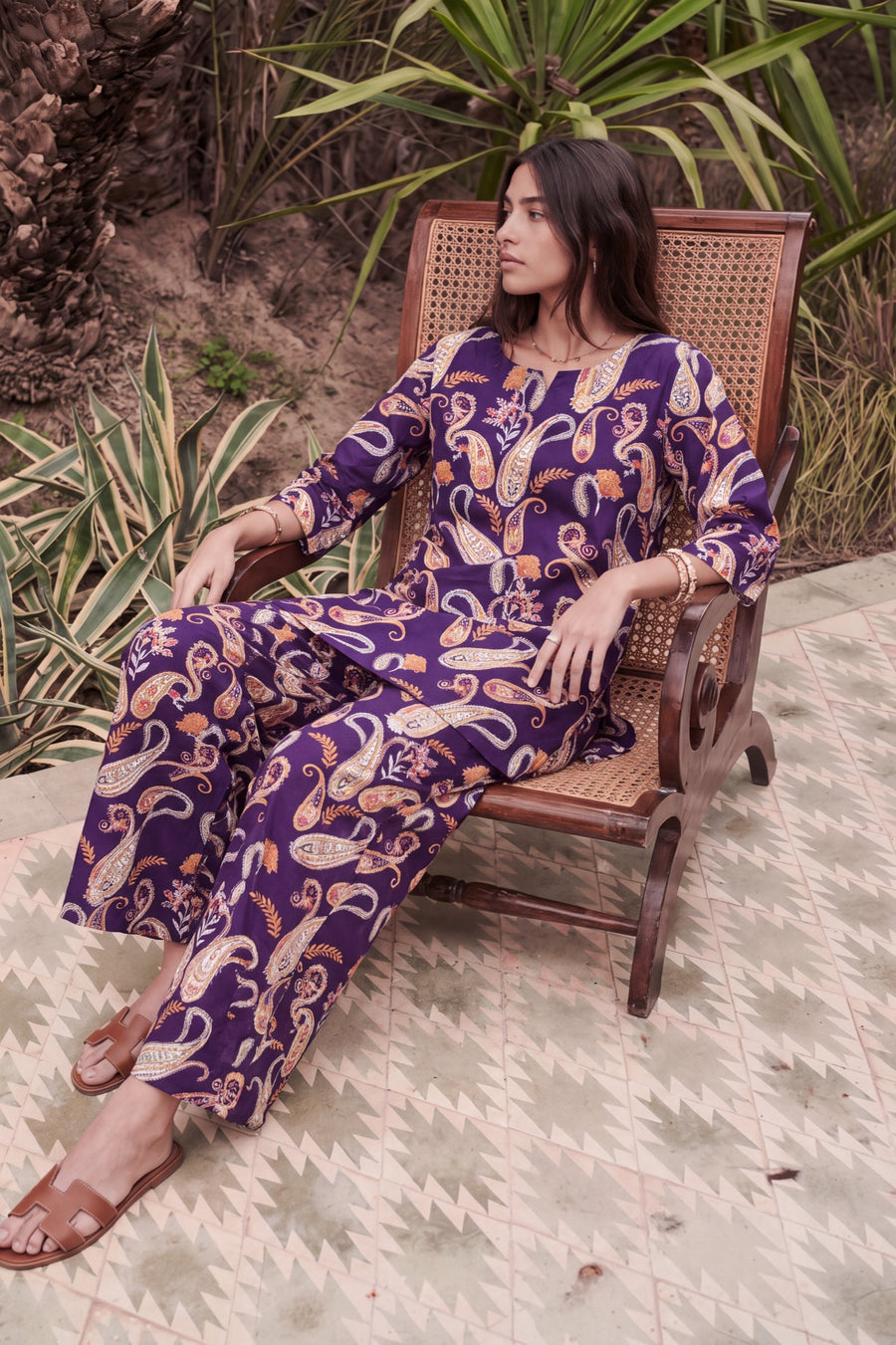 Damson Teardrop Cotton Co-ord Set — image 13