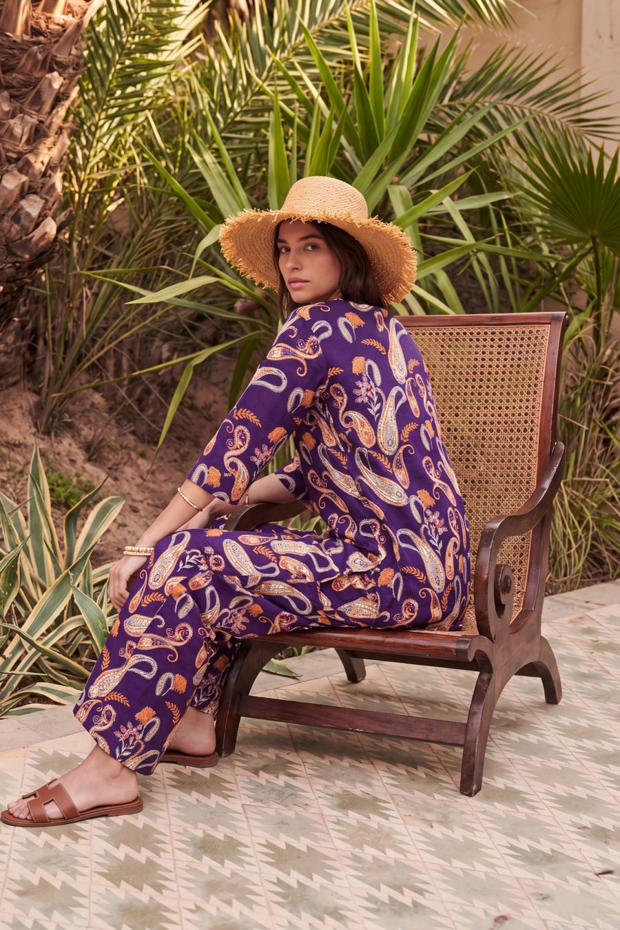 Damson Teardrop Cotton Co-ord Set — image 2