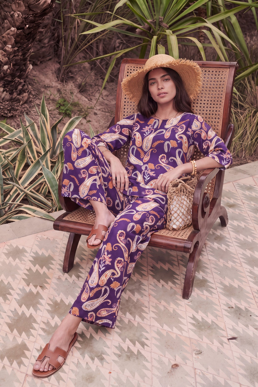 Damson Teardrop Cotton Co-ord Set — image 4