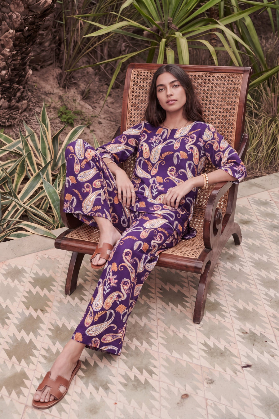 Damson Teardrop Cotton Co-ord Set — image 7