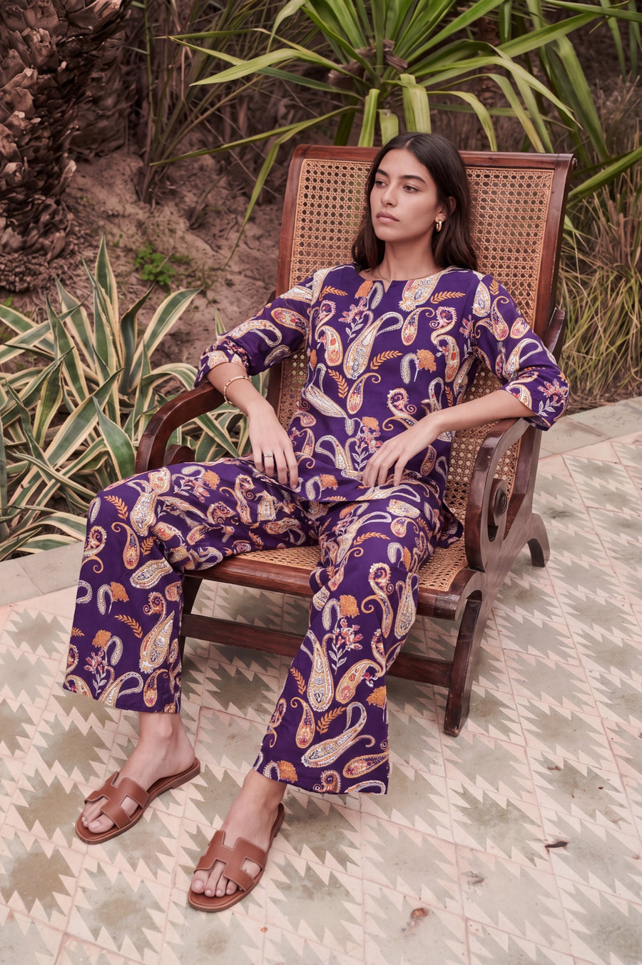 Damson Teardrop Cotton Co-ord Set — image 10