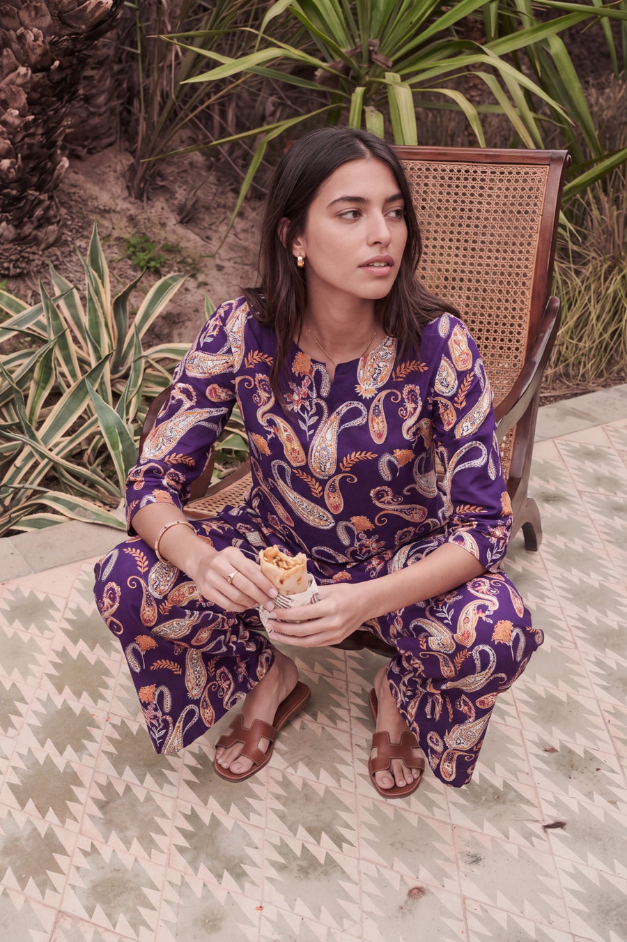 Damson Teardrop Cotton Co-ord Set — image 11