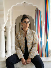 Sunpetal Floral Reversible Quilted Jacket