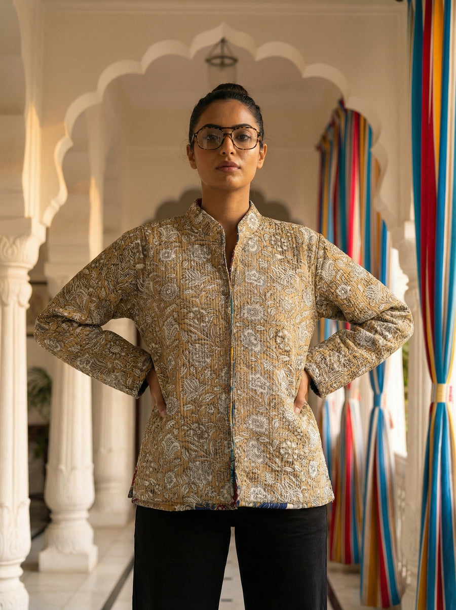 Sunpetal Floral Reversible Quilted Jacket — image 6