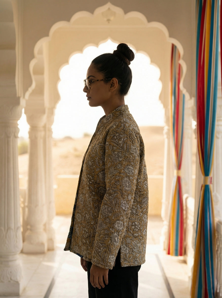 Sunpetal Floral Reversible Quilted Jacket — image 8